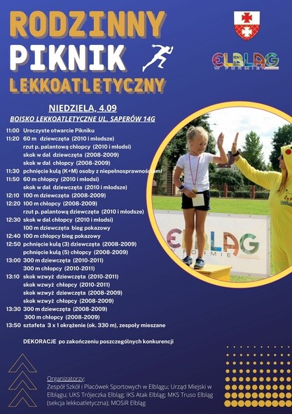 Aktywnie w nowy rok szkolny - rodzinny piknik lekkoatletyczny