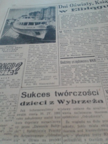 Aldona rozpocznie rejsy po Zalewie Wiślanym