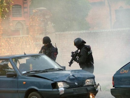 Elblążanie świętują z policjantami