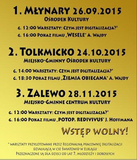 Bezpłatne projekcje i warsztaty