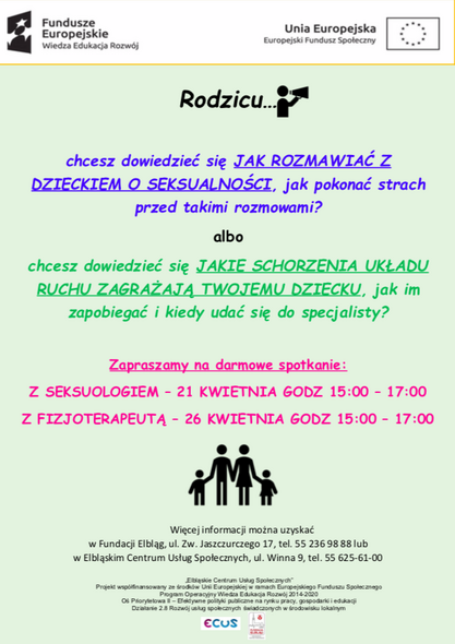 Bezpłatne spotkanie z seksuologiem i fizjoterapeutą
