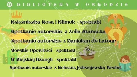 Biblioteka w ogrodzie: spotkania dla najmłodszych