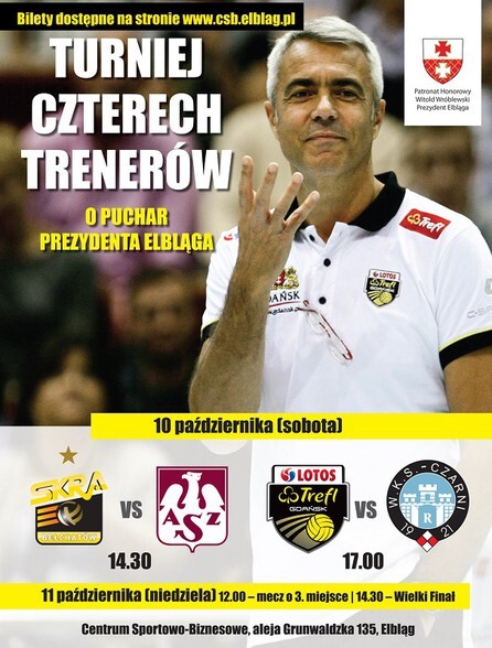 Bilety na Turniej Czterech Trenerów kupisz w CSB