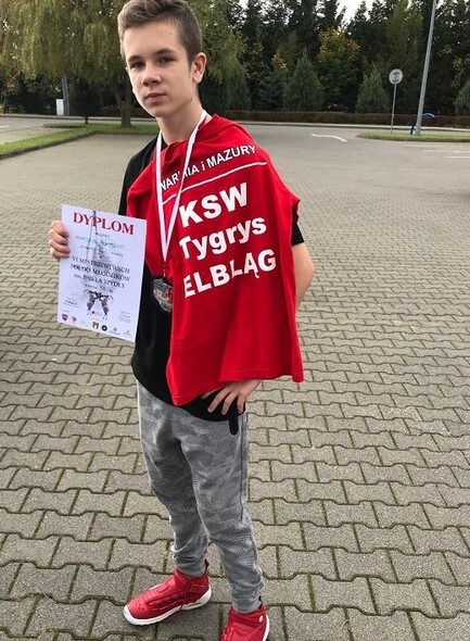 Brązowy medal Nikodema Bujalskiego (boks) 