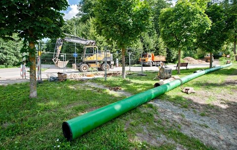 Budują kanalizację przy Górze Chrobrego. Po co?
