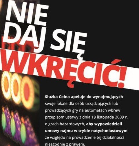 Celnicy przestrzegają: nie wynajmuj lokalu jednorękim bandytom