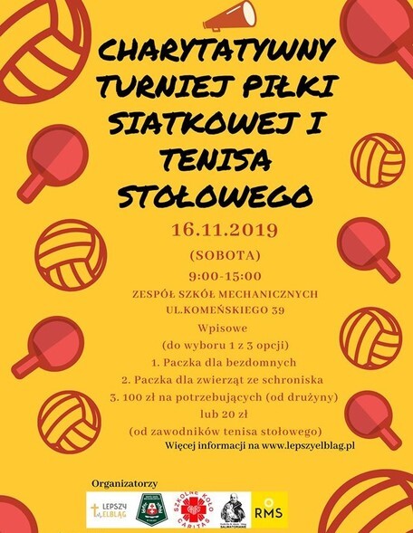 Charytatywny Turniej Piłki Siatkowej i Tenisa Stołowego