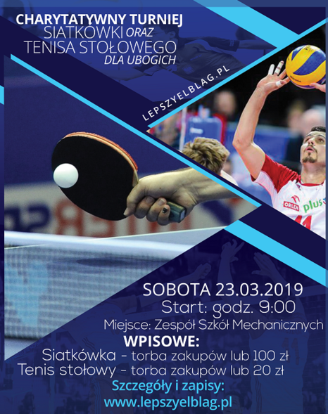 Charytatywny Turniej Siatkówki oraz Tenisa Stołowego