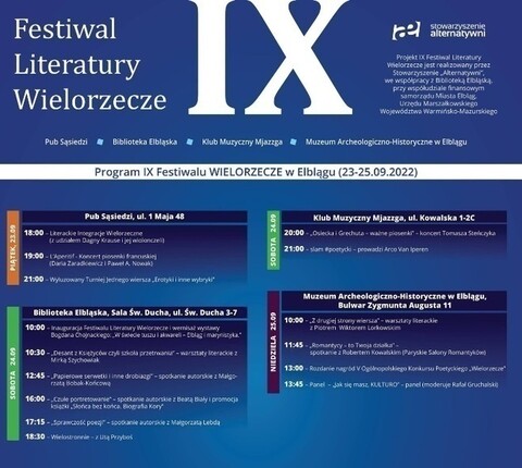 Czas na IX Festiwal Literatury Wielorzecze