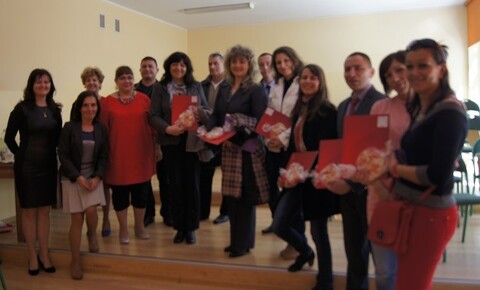 Delegacja bułgarska w Gimnazjum nr 6