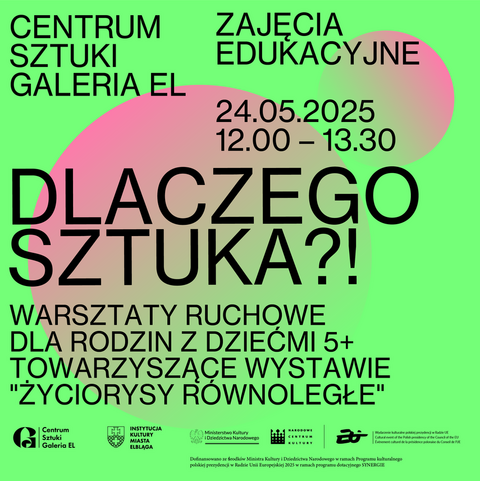 Dlaczego Sztuka?! Warsztaty ruchowe dla rodzin z dziećmi 5+