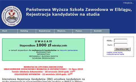 Dodatkowa rekrutacja na PWSZ