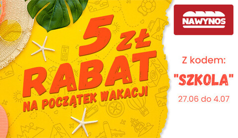 Dodatkowe 5 zł rabatu z kodem SZKOLA
