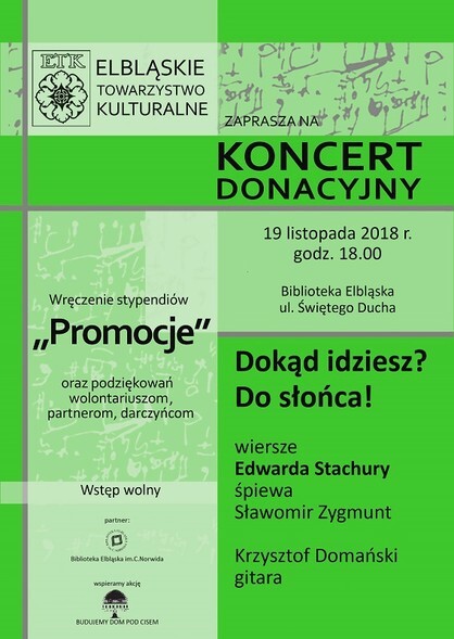 Dokąd idziesz? Do słońca - koncert donacyjny