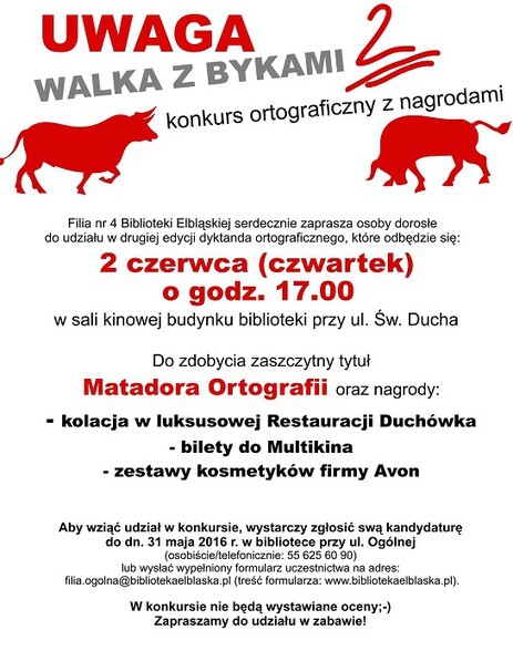 Dorośli będą „walczyć z bykami”