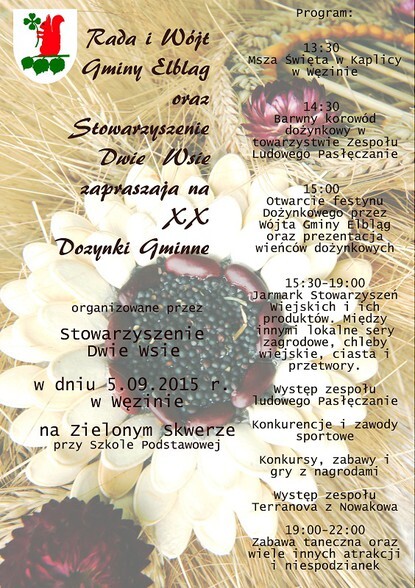 Dożynki Gminne Gminy Elbląg i I Niewąski festyn nad Wąską
