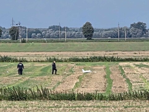 Rosyjski dron spadł w powiecie elbląskim. Wojewoda apeluje (aktualizacja)