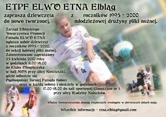 Drużyna piłki halowej zaprasza zawodniczki