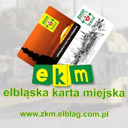 Dwa wzory Elbląskich Kart Miejskich do wyboru