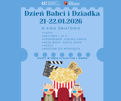 Dzień Babci i Dziadka w Kinie Światowid - specjalna oferta 21 i 22 stycznia