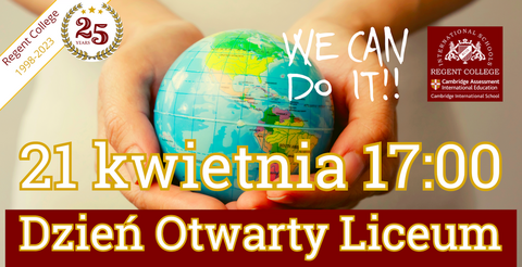 Dzień otwarty w Międzynarodowym Liceum Regent w Elblągu!