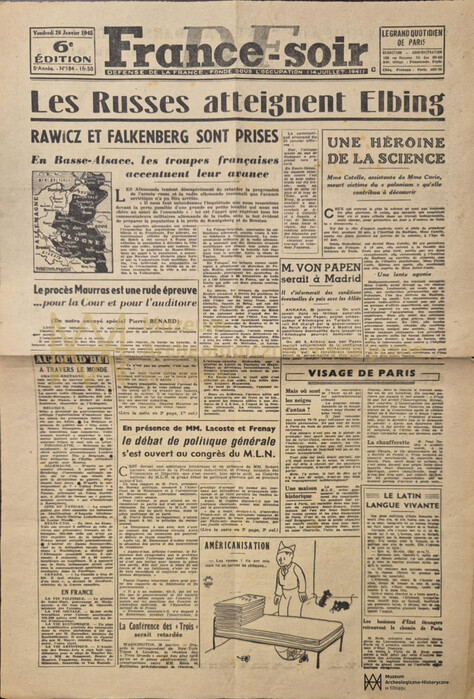 Ulotki i prasa z 1945 roku w zbiorach MAH. Część II