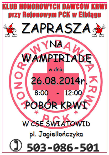 Dziś Wampiriada w CSE Światowid