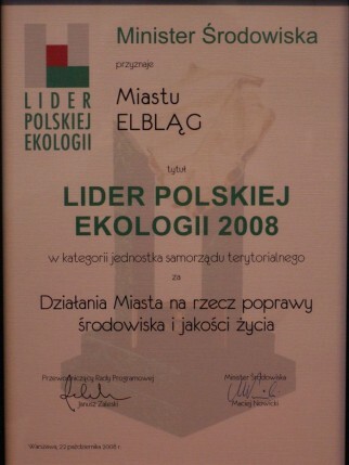 Elbląg „Liderem Polskiej Ekologii”