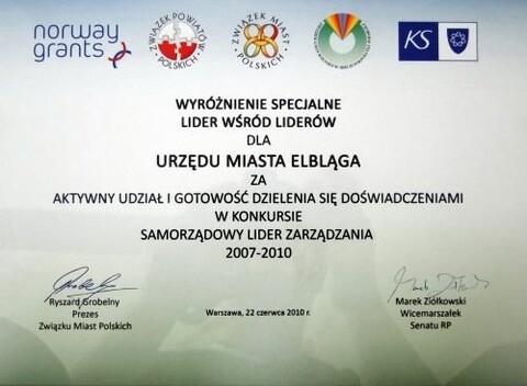 Elbląg Liderem wśród Liderów