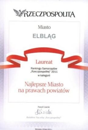Elbląg w rankingu „Rzeczpospolitej”