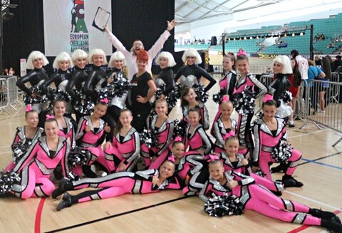 Elbląskie cheerleaderki mistrzyniami Europy (taniec)