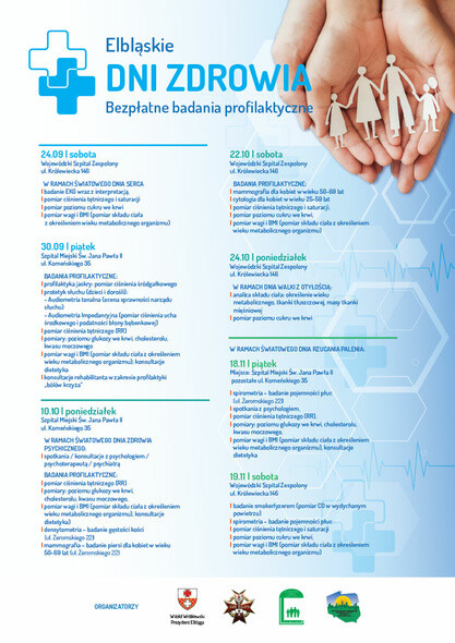 Elbląskie Dni Zdrowia. Bezpłatne badania 