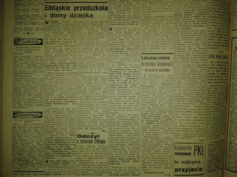 Elbląskie przedszkola i domy dziecka
