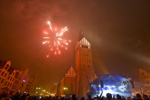 Elblążanie powitali 2017 rok