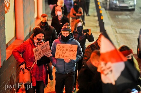 Elblążanie protestowali przeciw zaostrzeniu prawa aborcyjnego