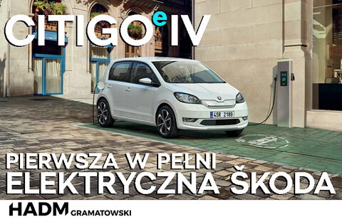 Elektryczna Skoda CITIGOe iV zaskakuje korzystną ceną - HADM Gramatowski