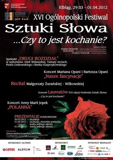 Festiwal „...Czy to jest kochanie?”: spektakl „Drugi rozdział”
