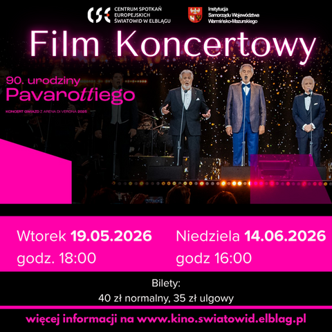 Film koncertowy w Kinie Światowid: „90. urodziny Pavarottiego”