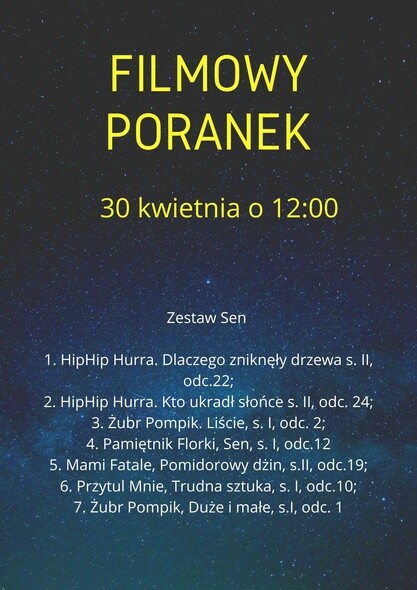 Filmowe poranki w Kinie „Światowid