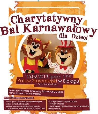 Fundacja zaprasza dzieci na bal