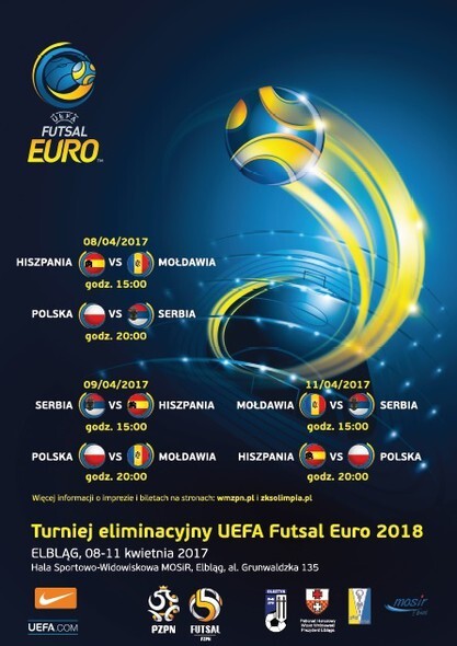 Futsal Euro 2018 w Elblągu! Bilety już w sprzedaży