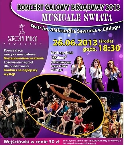 Gala Broadway 2013: wygraj zaproszenie