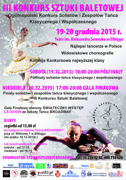 Gala konkursu baletowego: one wygrały bilety