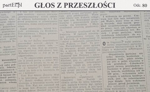 Miał z tą tolerancją cholerne kłopoty (Głos z przeszłości, odc. 80)