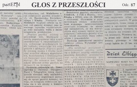 Elbląg posiada jeszcze zbyt mało rozrywek kulturalnych (Głos z przeszłości, odc. 87)