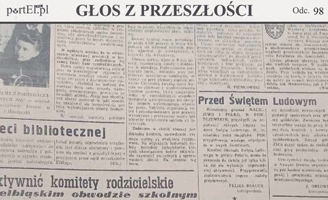 Nie udzielają szkole ani pomocy moralnej, ani materialnej (Głos z przeszłości, odc. 98)