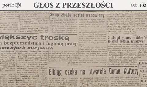 Kina elbląskie, mające 1300 miejsc, są prawie zawsze przepełnione (Głos z przeszłości, odc. 102)