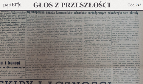 Korzystać będzie można z kąpieli indywidualnych (Głos z przeszłości, odc. 244)
