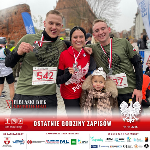 Ostatnie godziny zapisów na XI Elbląski Bieg Niepodległości!