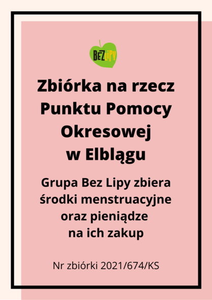 Zbiórka na rzecz Punktu Pomocy Okresowej w Elblągu